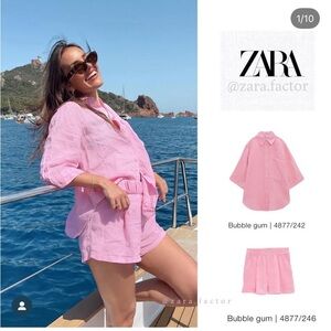 ZARA linen shorts